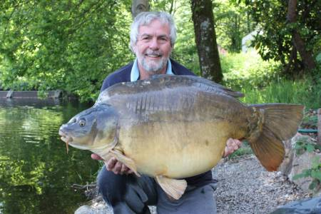 A stunning 56lb plus mirror, I was over the moon.