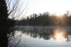 Etang Meunier, near Limoges, on a cold, clear, spring morning