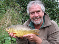 Float fishing in the margins with a single Trigga Ice Pellet was the downfall of this lovely Crucian.