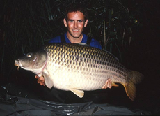A personal best 46lb+ common carp, taken during a week long visit to Etang Le Horre in France.