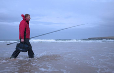 Beach fishing in Scotlands extreme north.