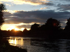 Sunset over the R Trent