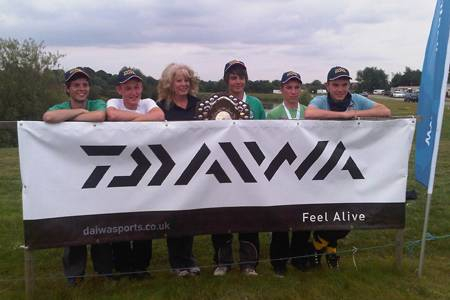 The winning Valley School team with Sandra Scotthorne.