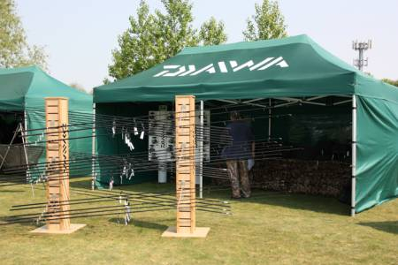 The Daiwa marquee ready for action The Daiwa marquee ready for action