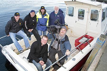Steve Souter and the Tight Lines cameras (Pic by Mark Burgess, Shetland Times) Steve Souter and the Tight Lines cameras (Pic by Mark Burgess, Shetland Times)